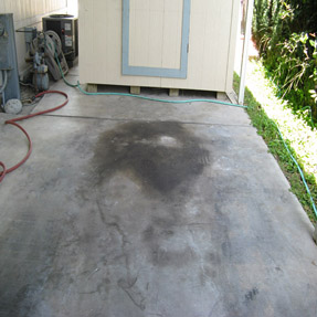 Pressure Washing Oil Removal